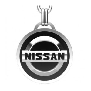 Брелок серебряный для автомобильных ключей Нисан