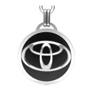 Брелок серебряный для автомобильных ключей Тойота